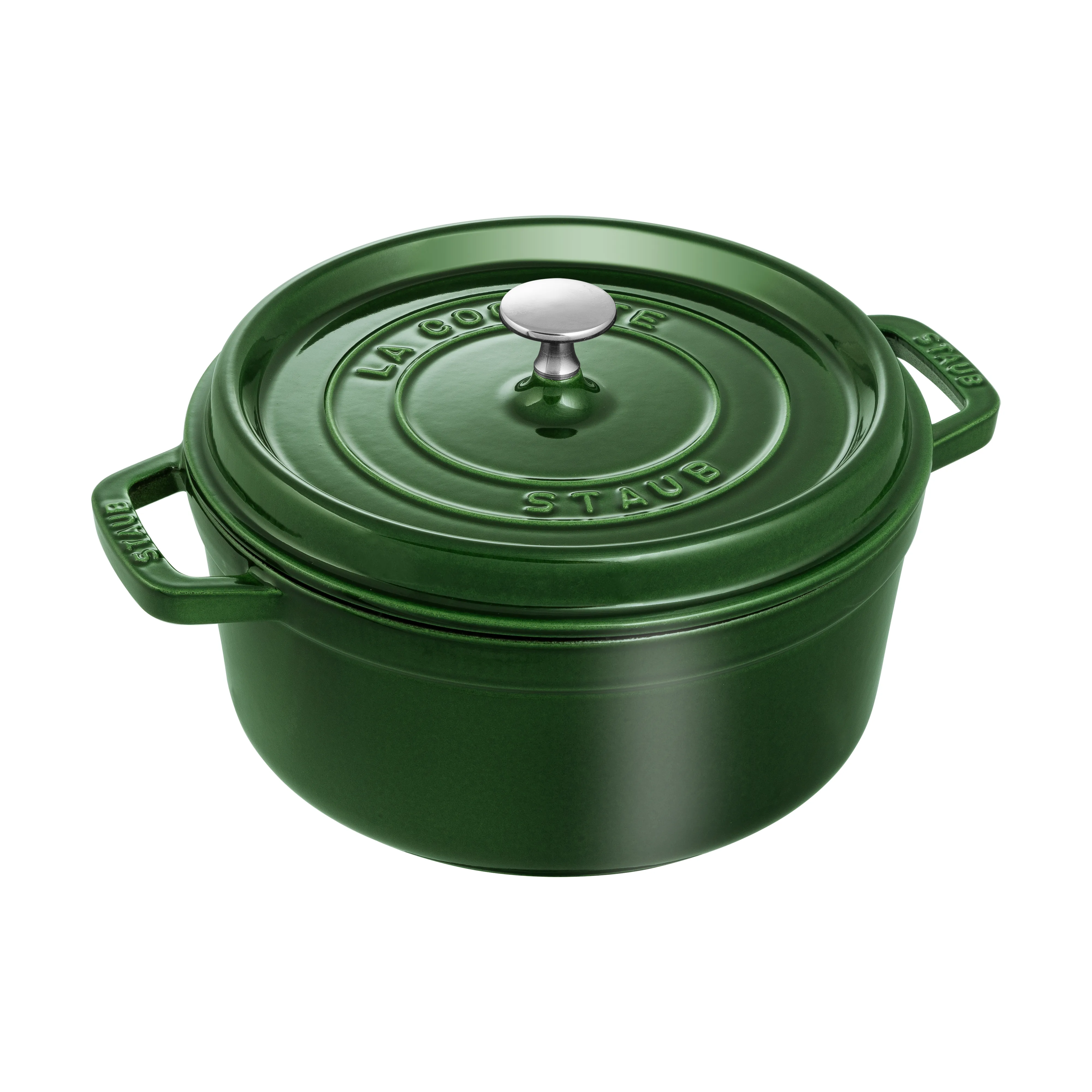 Staub La Cocotte rund gryta 24 cm / 3,8 l, Basilikagrön