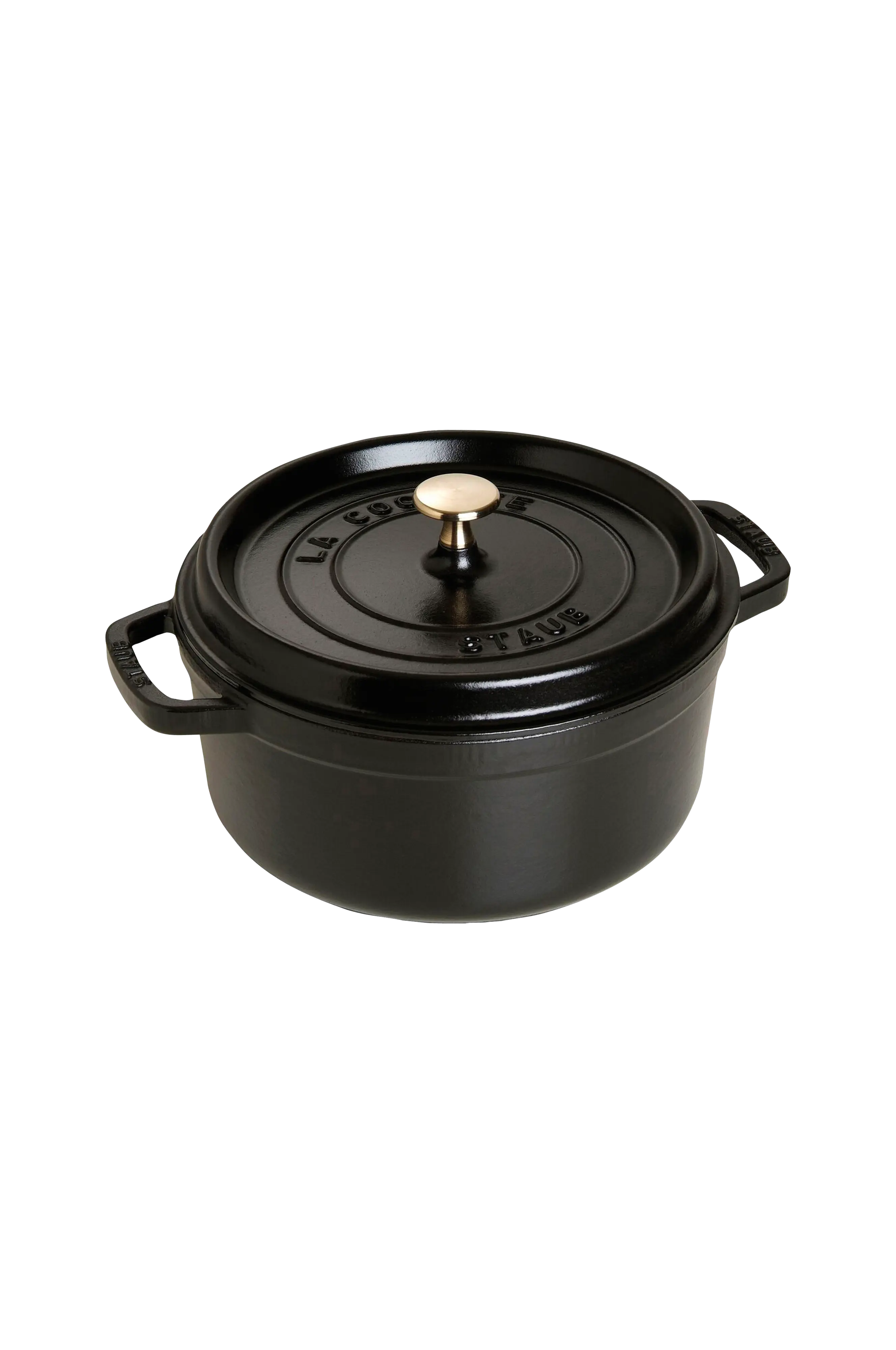 Staub La Cocotte rund gryta 24 cm / 3,8 l, svart